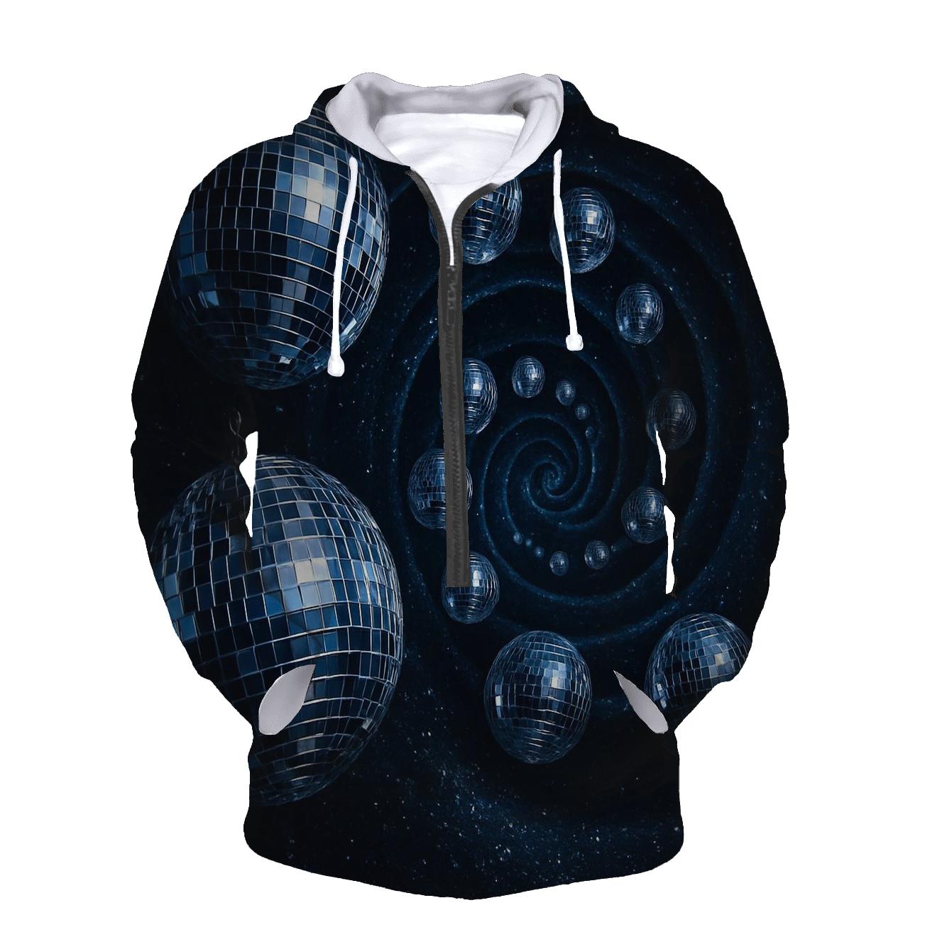 Midnight Disco Orb Spiral hoodie trends