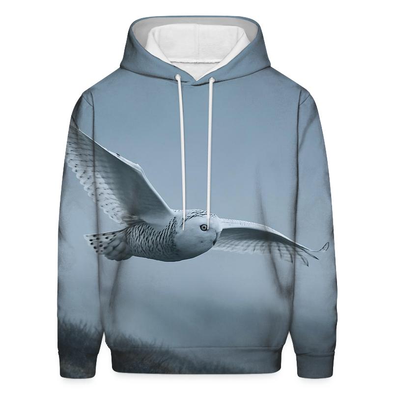 Mistline Monarch Snowy Owl heavyweight hoodies