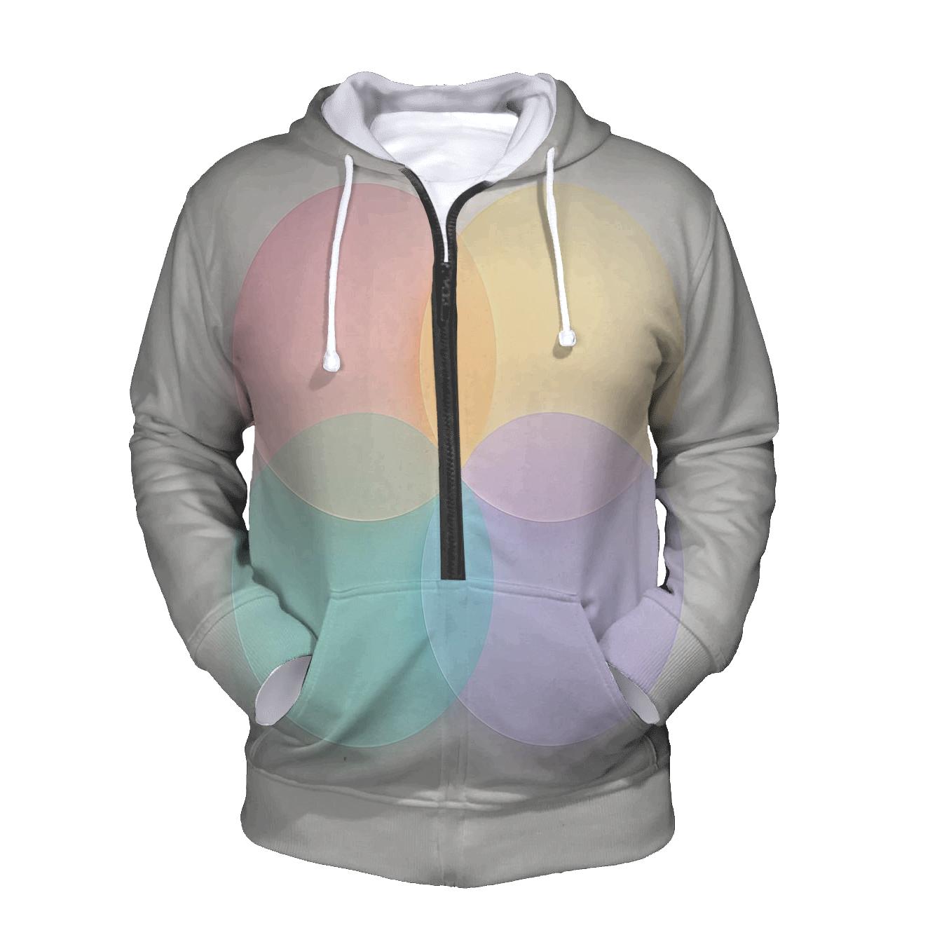 Circle Of Shared Harmony zip-up hoodies