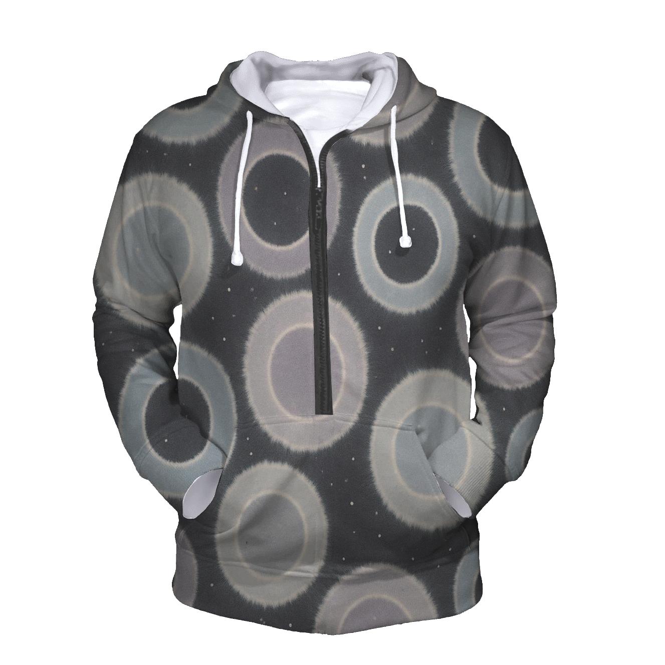 Reverse Dye Moon Crater Rings hoodie trends