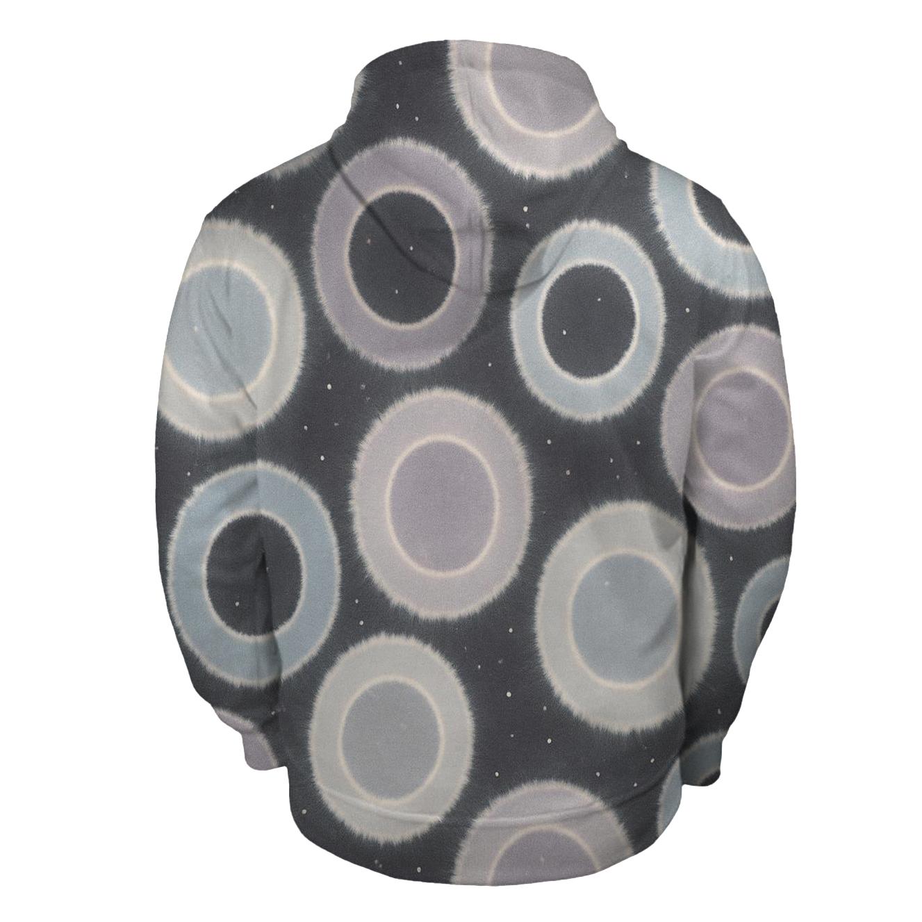 Reverse Dye Moon Crater Rings hoodie trends