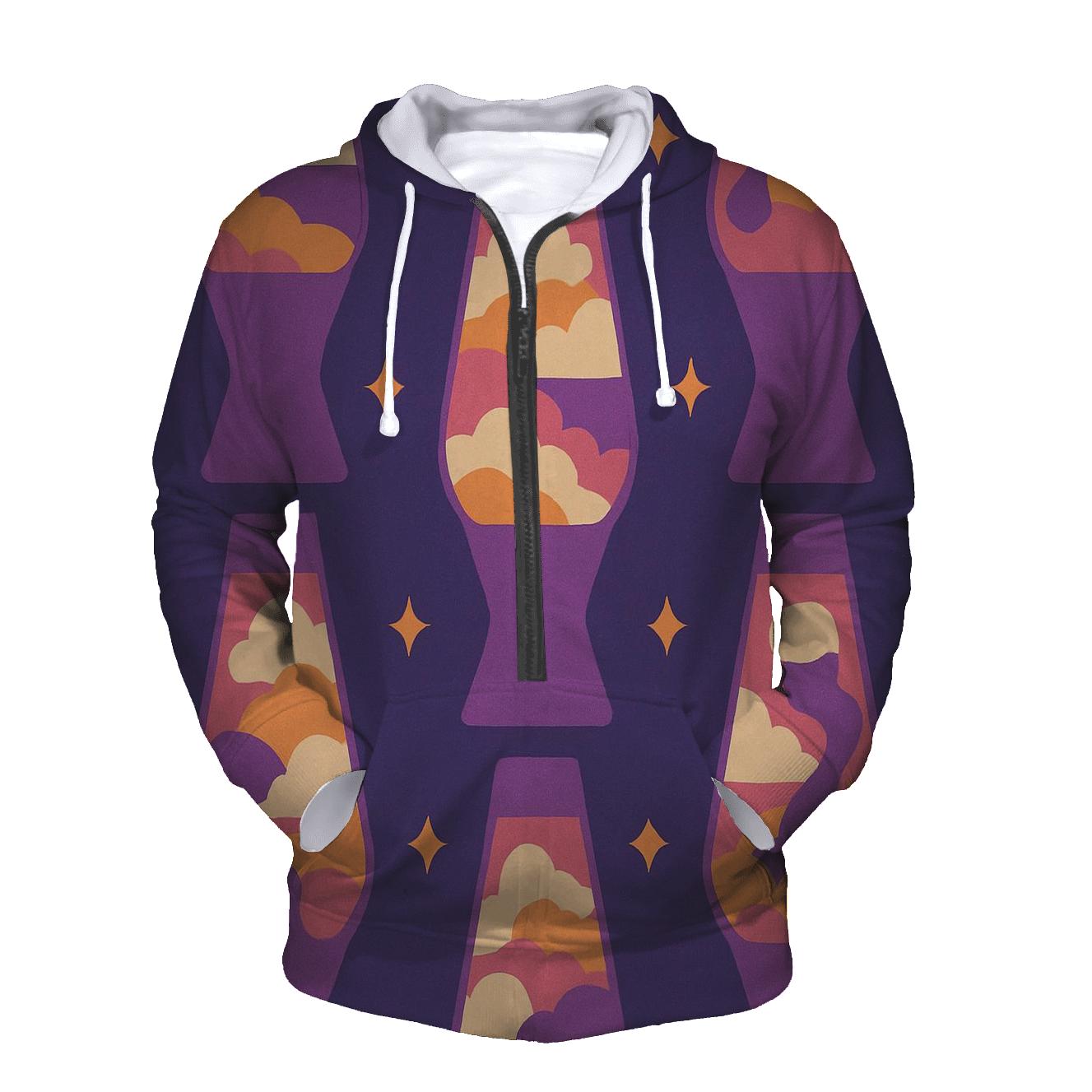 Cosmic Lava Lamp Layers printed hoodies