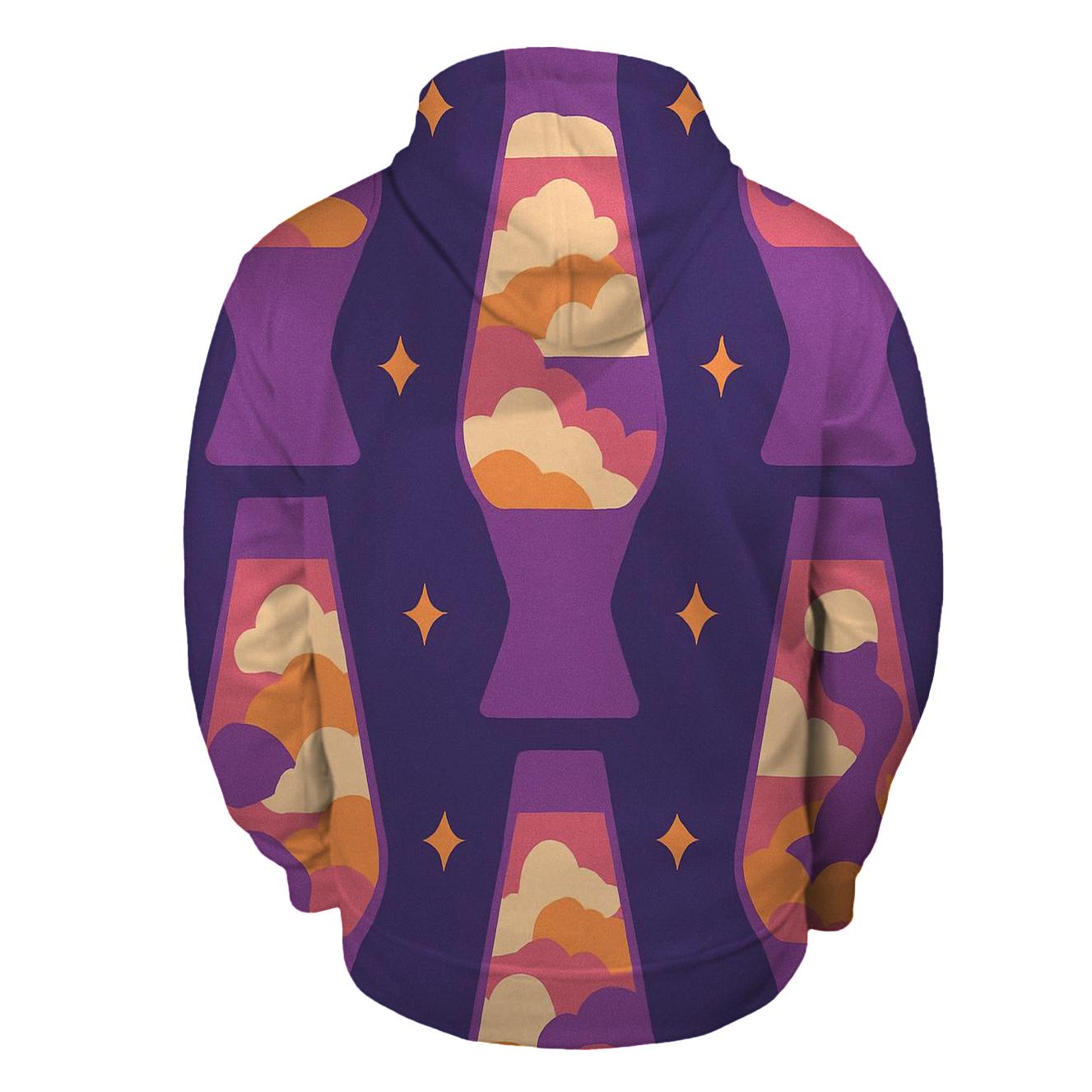 Cosmic Lava Lamp Layers printed hoodies