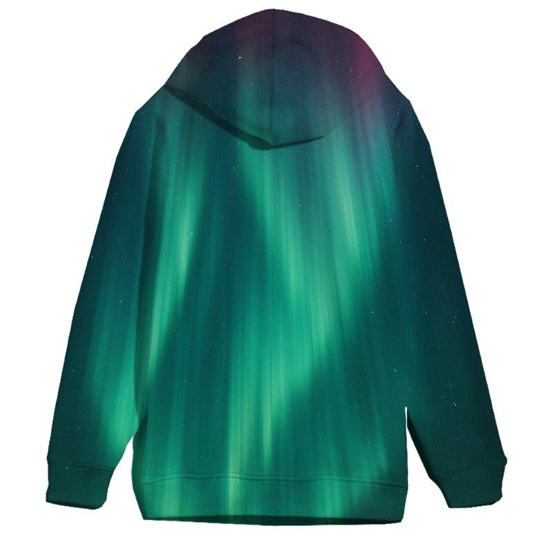 Aurora Curtain Over Polar Night designer hoodies