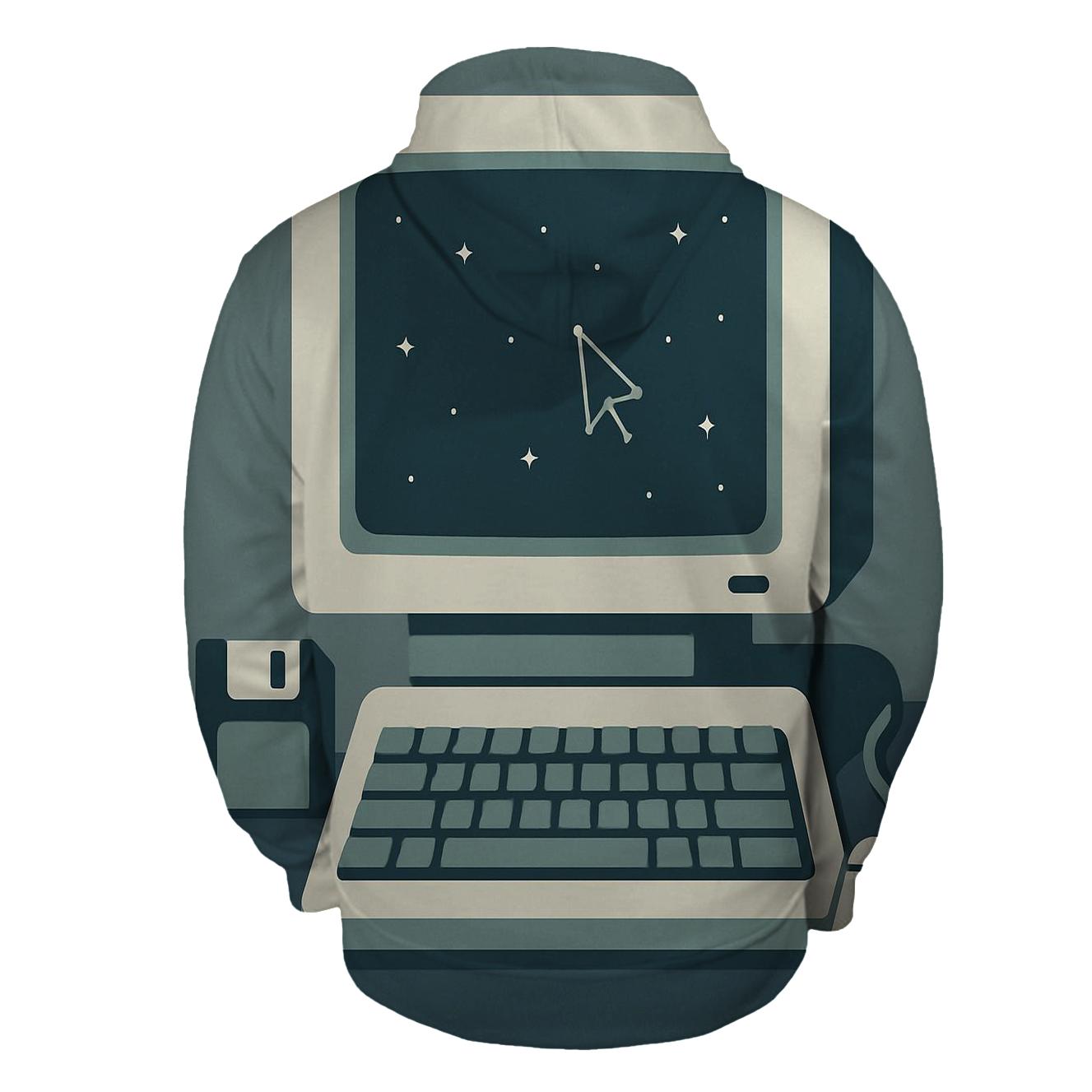 Retro Computer Starfield Desktop custom hoodies