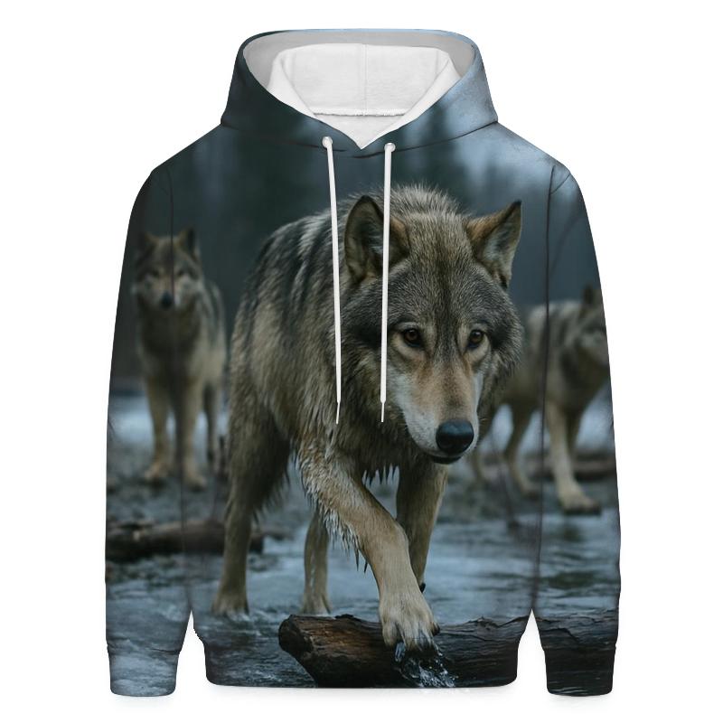 Ironwood Pack Crossing At First Thaw premium hoodies