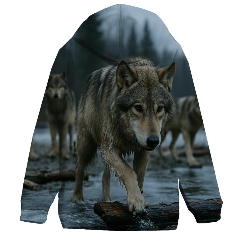 Ironwood Pack Crossing At First Thaw premium hoodies