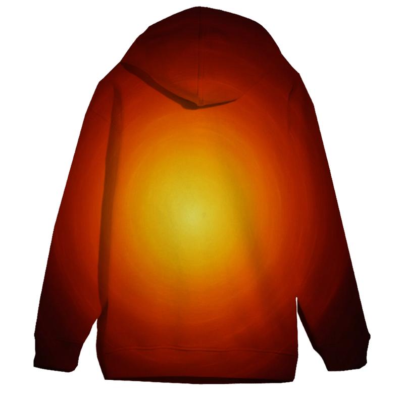Molten Amber Bloom designer hoodies