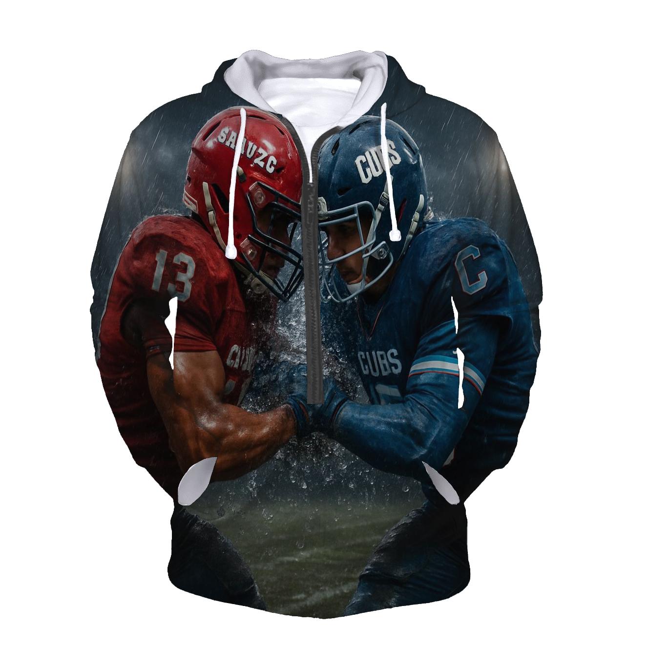 Rain Soaked Rivalry Mudline Collision embroidered hoodies