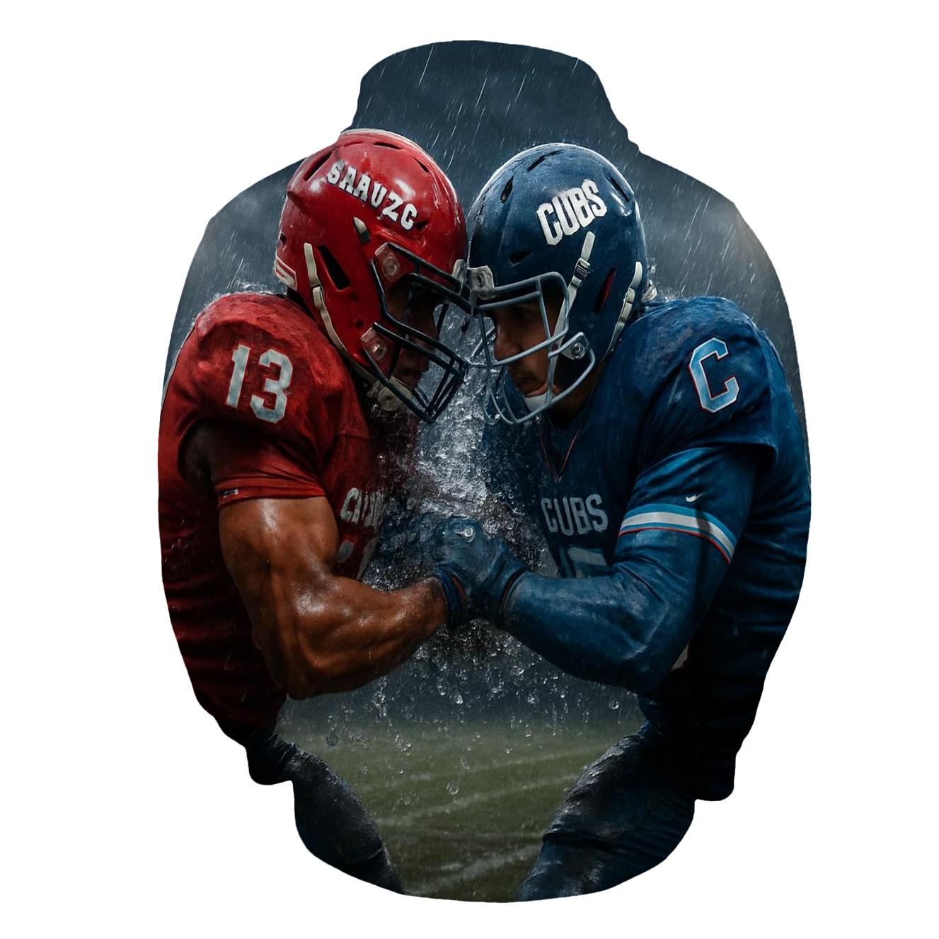 Rain Soaked Rivalry Mudline Collision embroidered hoodies