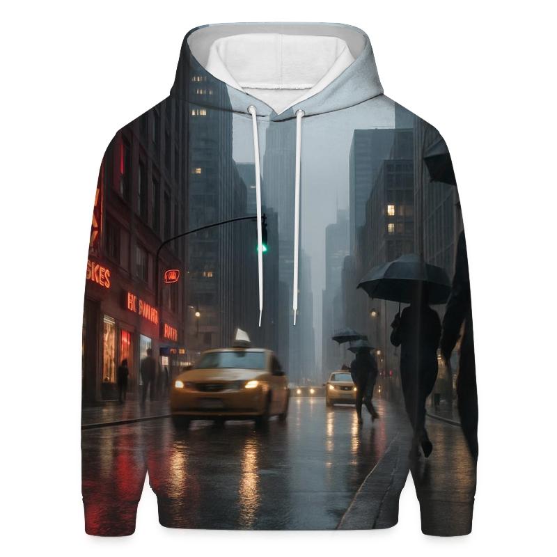 Rain Polished Broadway Canyon With Midtown Rising zip-up hoodies