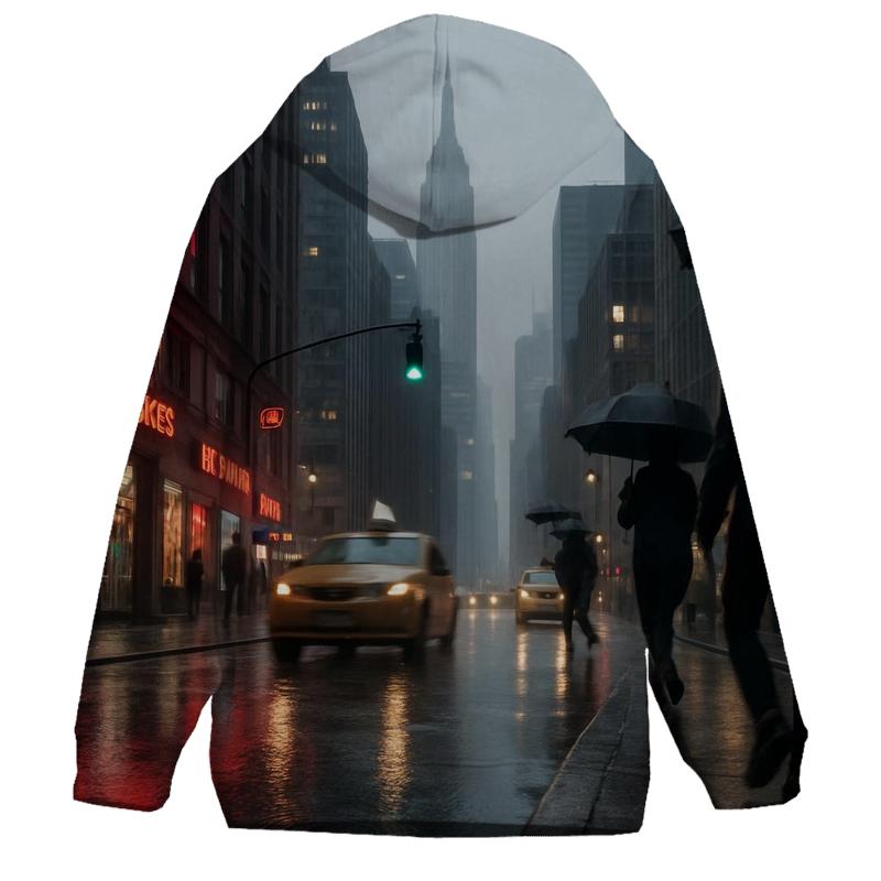 Rain Polished Broadway Canyon With Midtown Rising zip-up hoodies