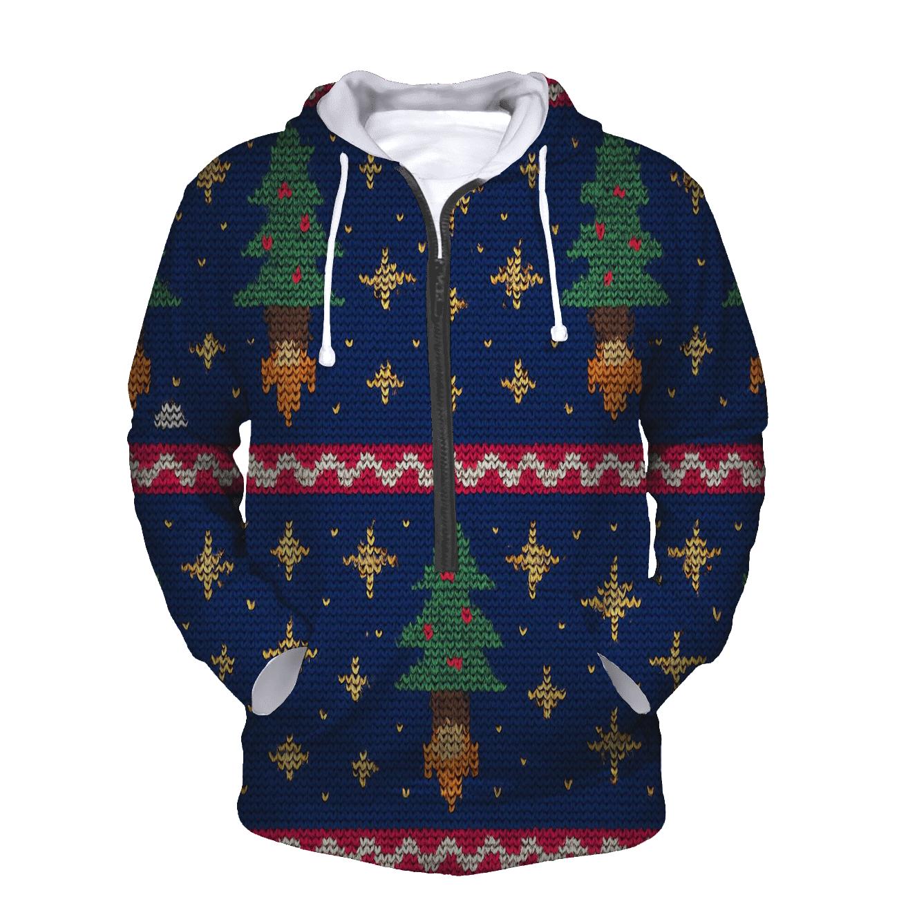 Christmas Tree Rocket Launch Bands Design hoodies fashion