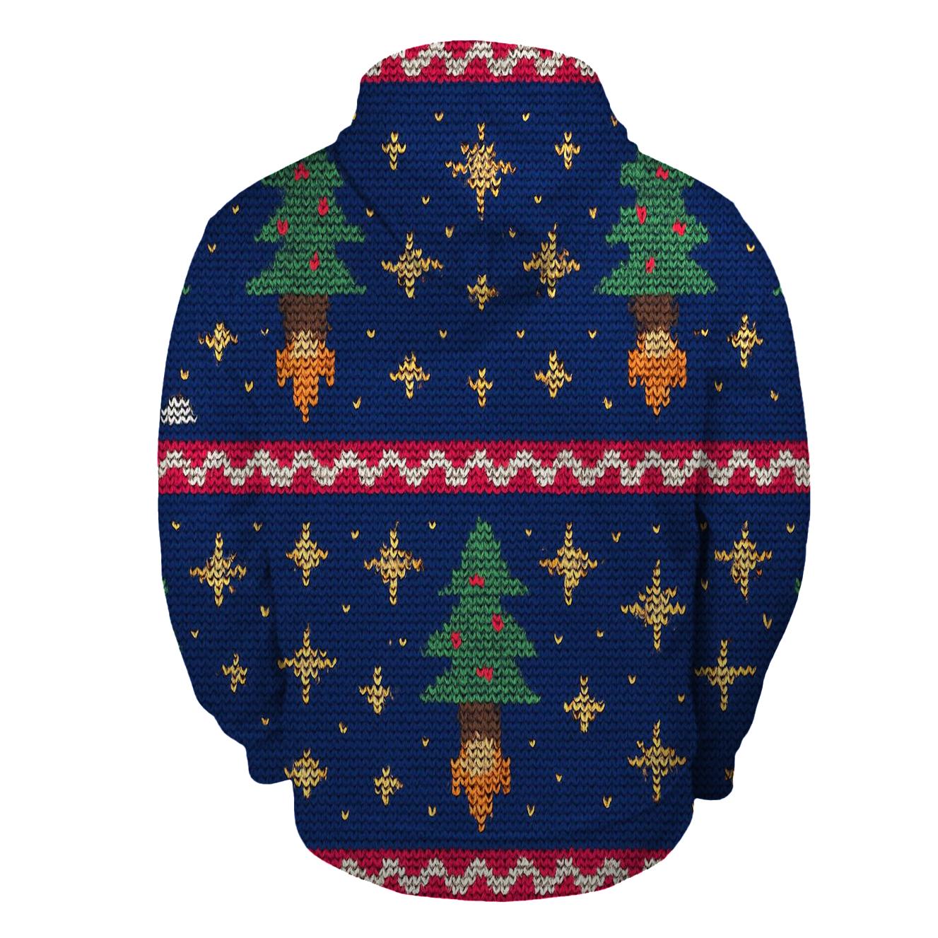 Christmas Tree Rocket Launch Bands Design hoodies fashion