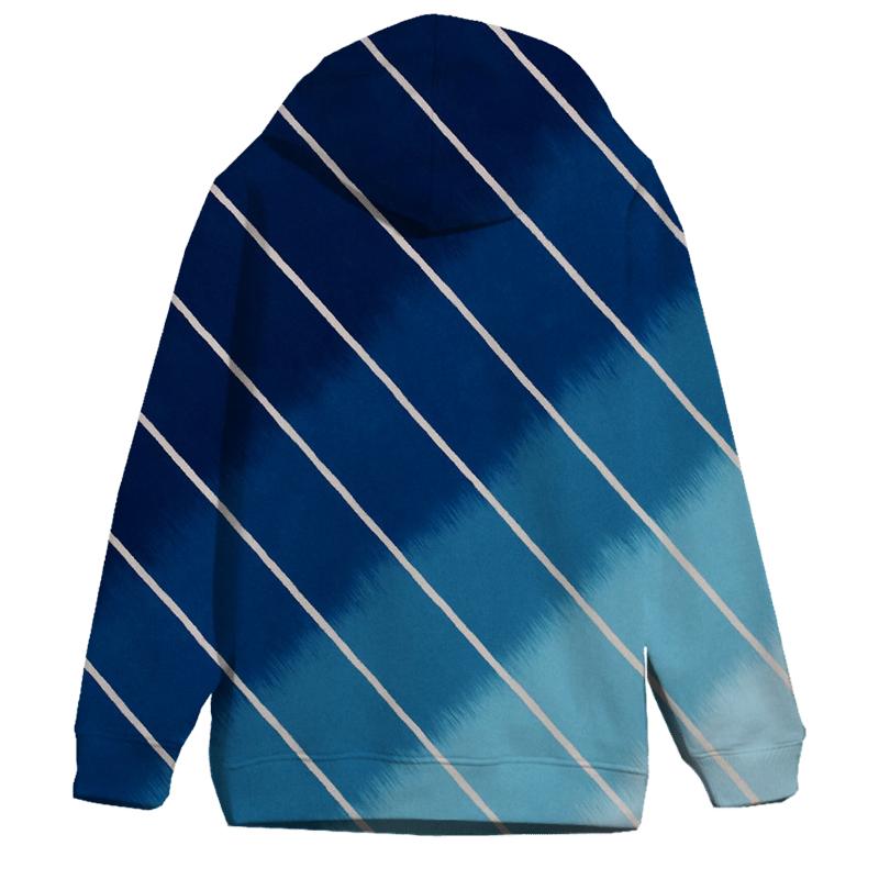 Arashi Comet Tail Diagonals embroidered hoodies