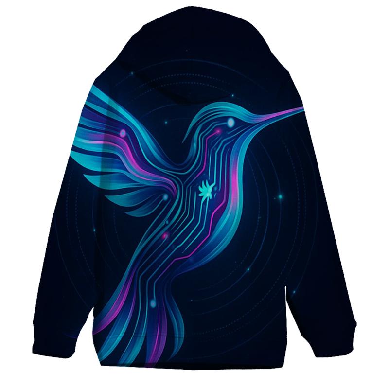 Aurora Circuit Hummingbird heavyweight hoodies