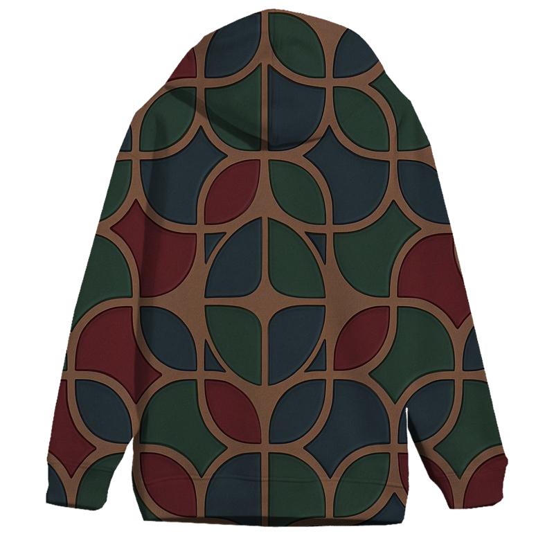 Bean Mosaic Tile lightweight hoodies