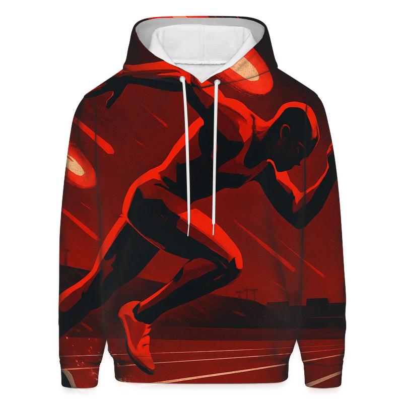 Crimson Sprint Meteor Lane graphic hoodies