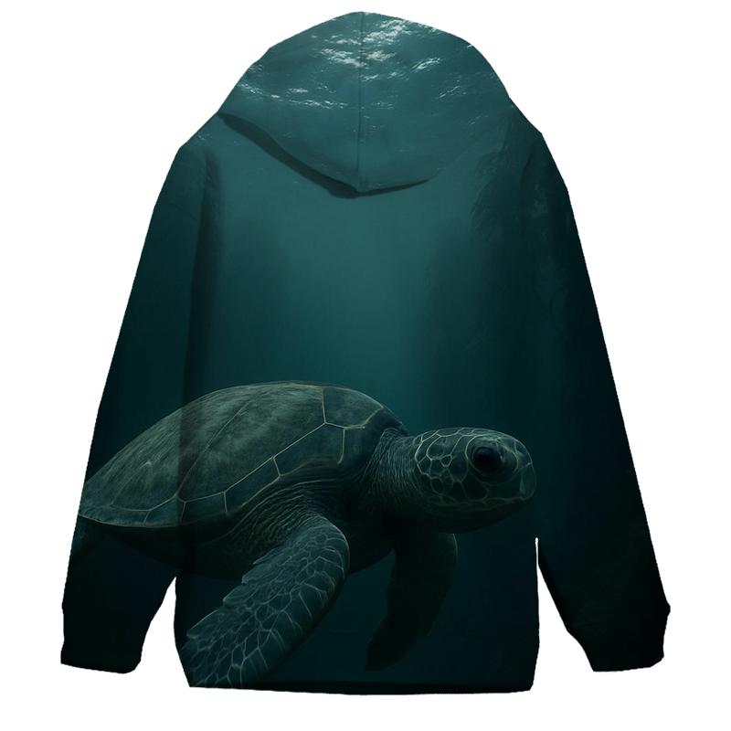 Kelp Corridor Green Sea Turtle hoodie designs
