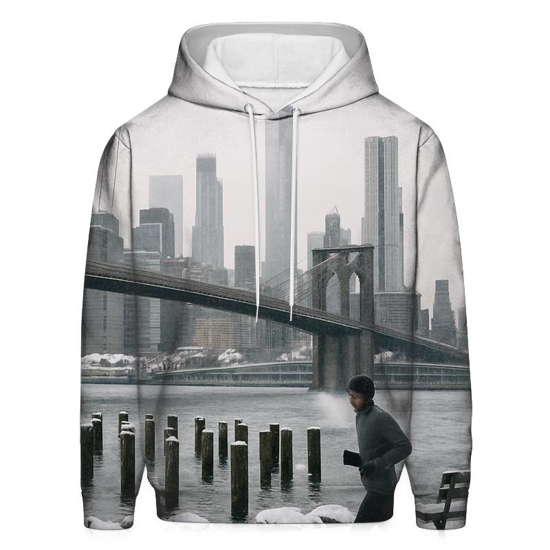 Winter Silence From Brooklyn Bridge Park Pier hoodie designs