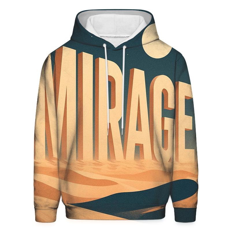 Desert Moon Mirage Typography custom hoodies