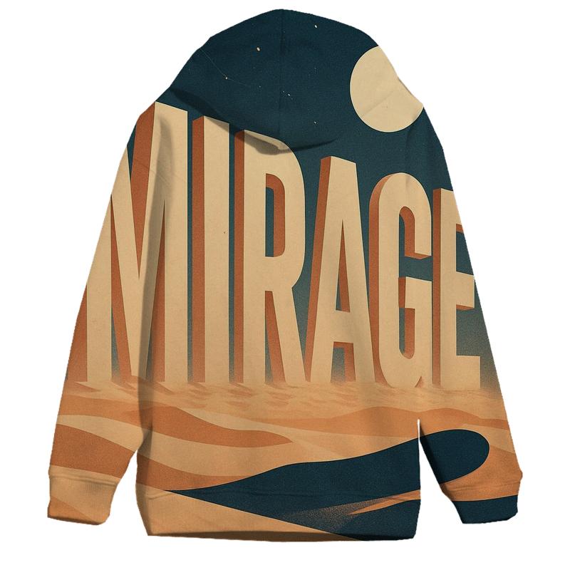 Desert Moon Mirage Typography custom hoodies