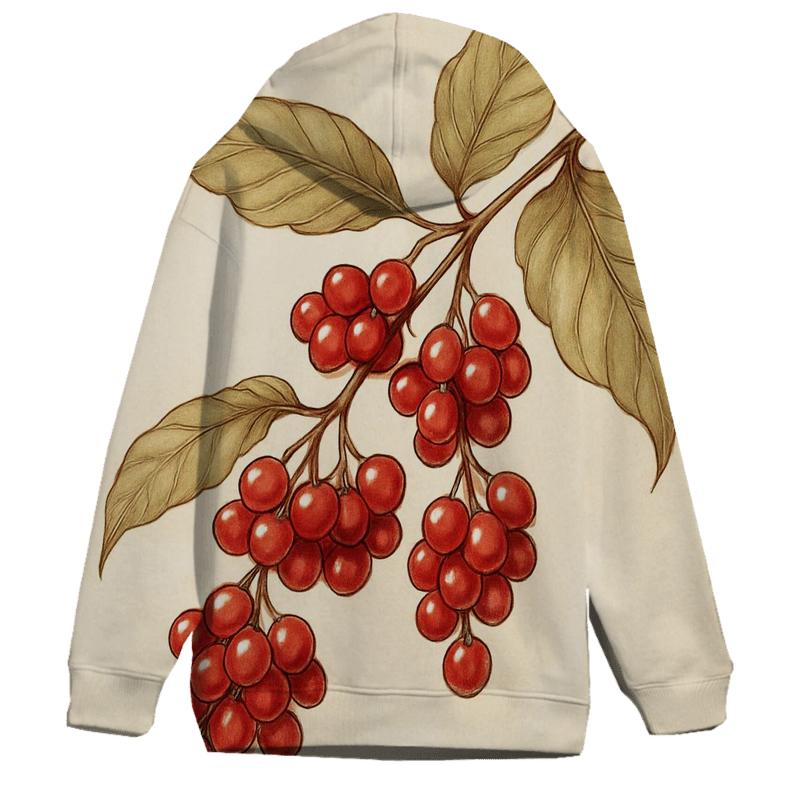 Coffee Cherry Lanterns heavyweight hoodies