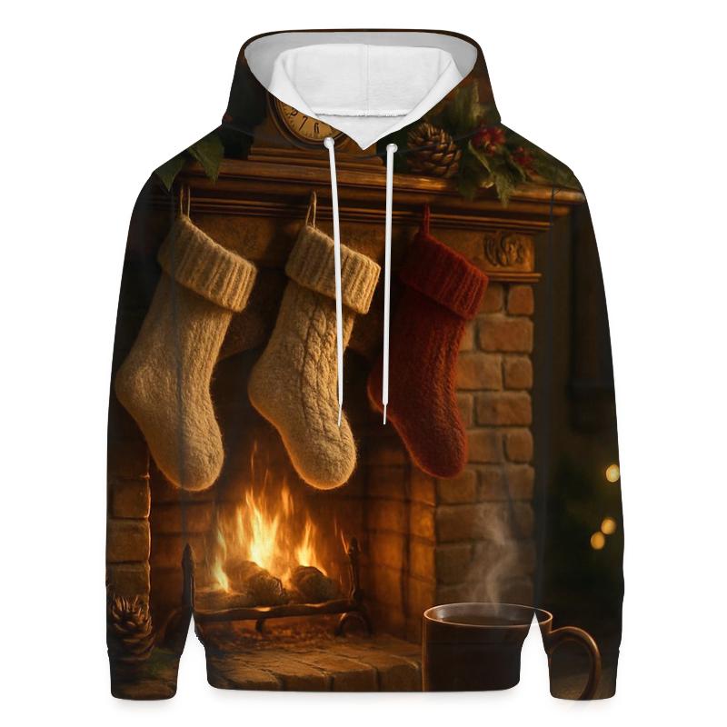 Hearthside Stockings And Snowy Silence hoodie designs