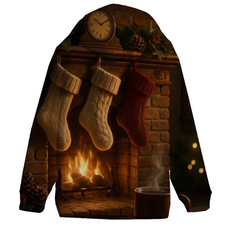 Hearthside Stockings And Snowy Silence hoodie designs