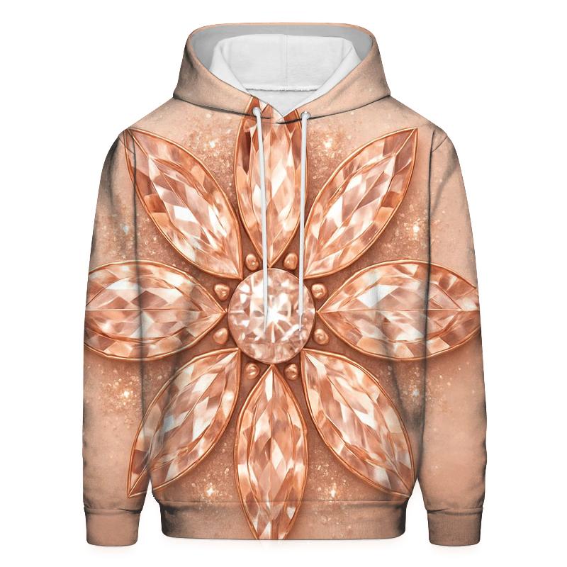 Rose Gold Gem Bloom hoodie trends