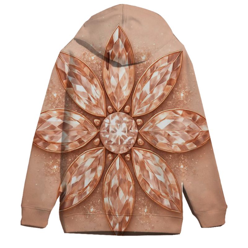 Rose Gold Gem Bloom hoodie trends