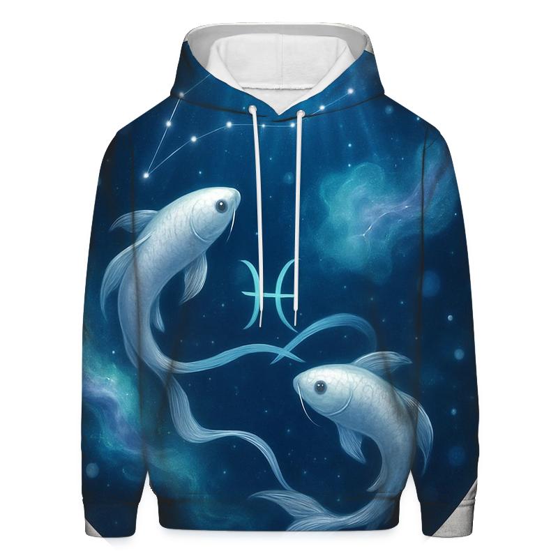 Pisces Twin Fish Dream Current heavyweight hoodies