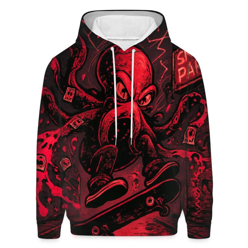 Graffiti Kraken Skate Riot lightweight hoodies