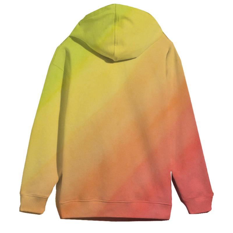 Citrus Tide Gradient printed hoodies