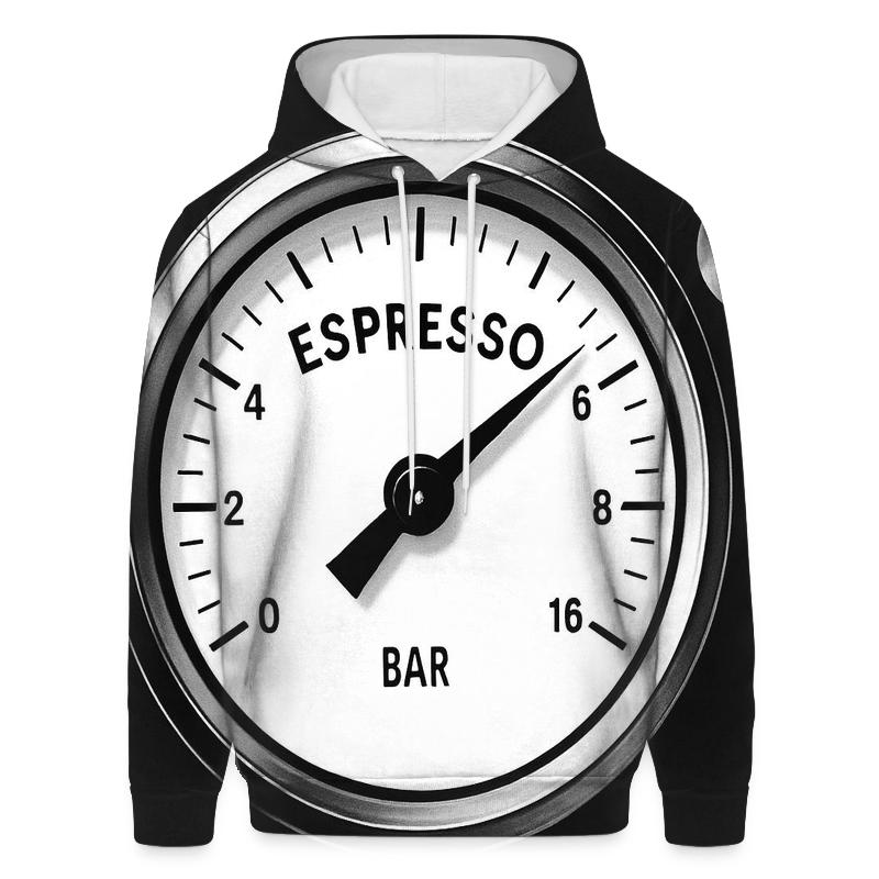 Espresso Gauge Dial graphic hoodies