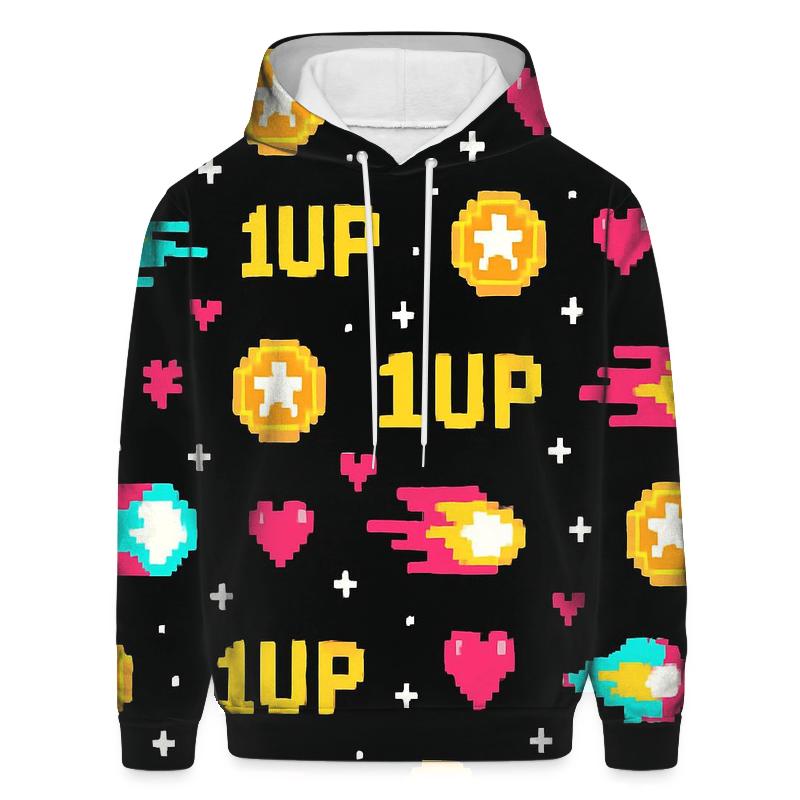 Pixel Comet Arcade Sprites designer hoodies