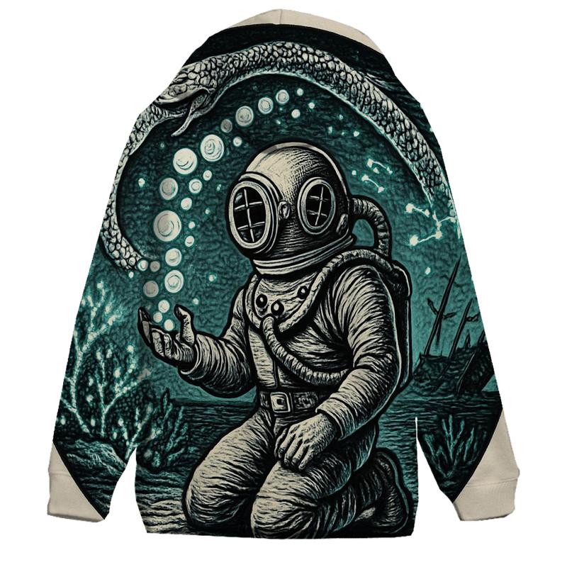 Deep Sea Astronaut Ouroboros designer hoodies