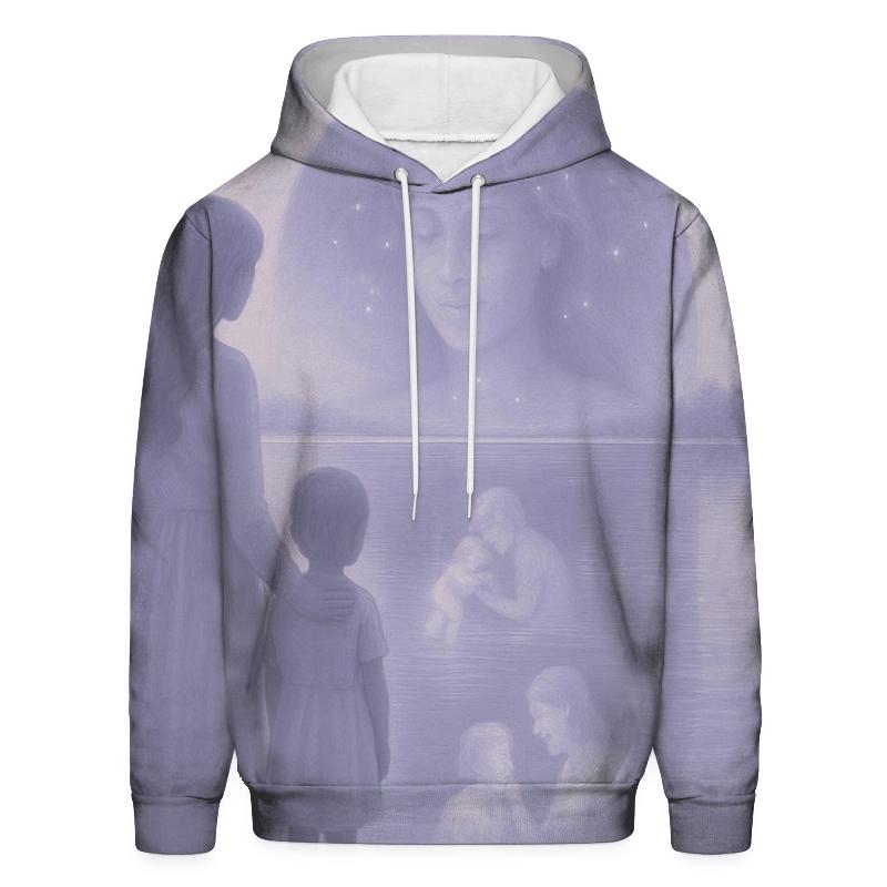 The Gentle Mirror Seeing Yourself Through Her Faith heavyweight hoodies