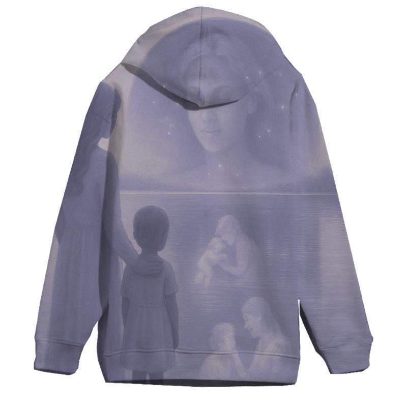 The Gentle Mirror Seeing Yourself Through Her Faith heavyweight hoodies