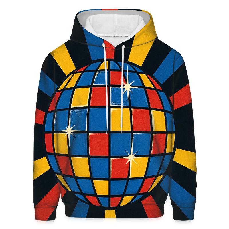 Disco Ball Prism Burst custom hoodies