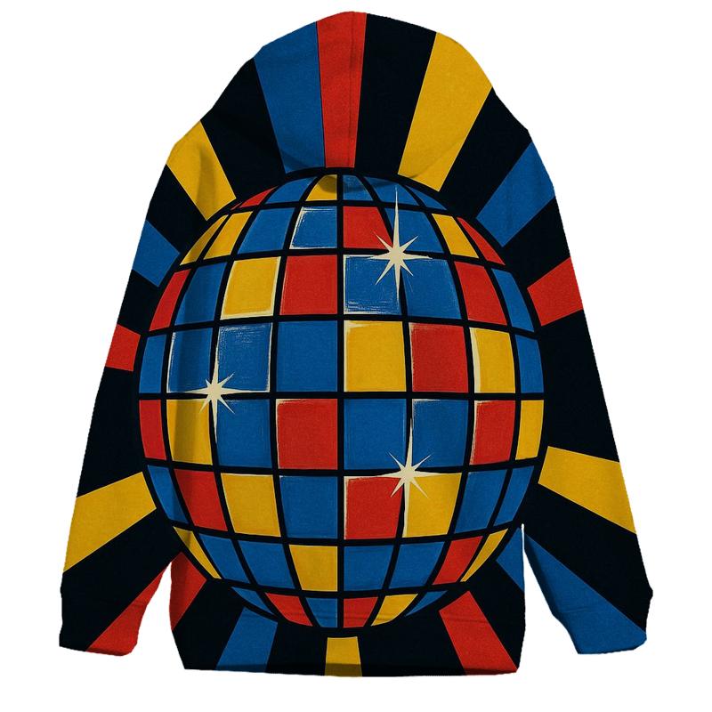 Disco Ball Prism Burst custom hoodies
