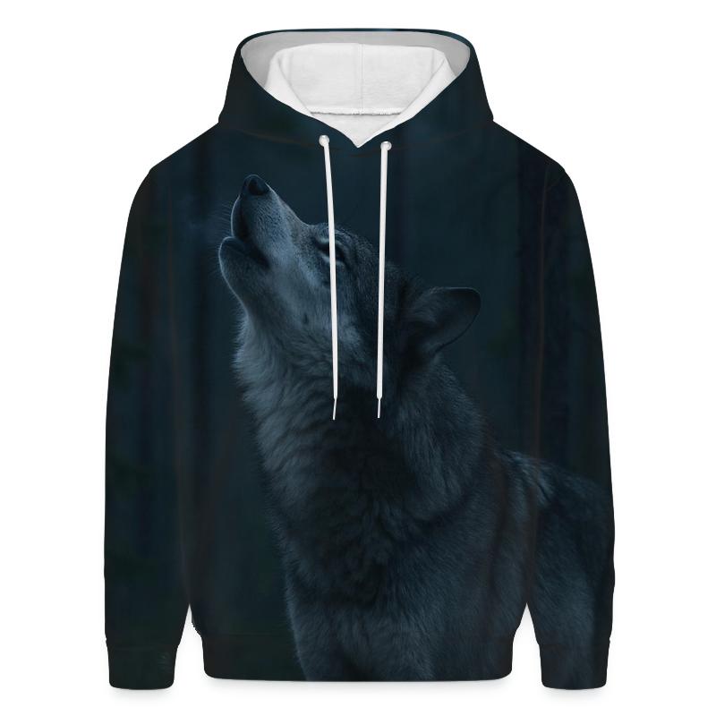 Blue Hour Chorus Gray Wolf zip-up hoodies