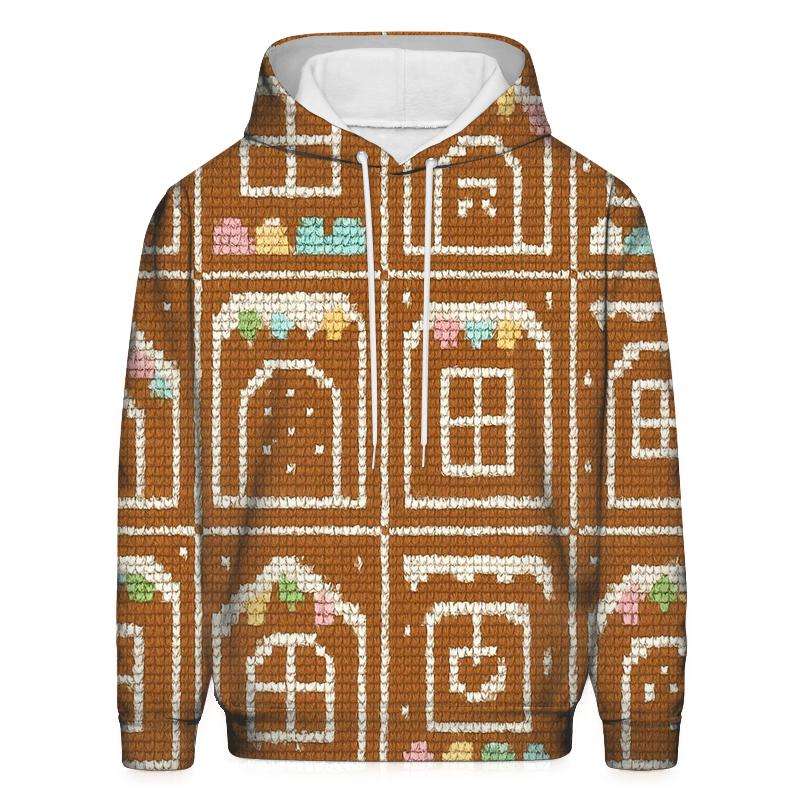 Gingerbread House Window Quilt Design hoodie trends