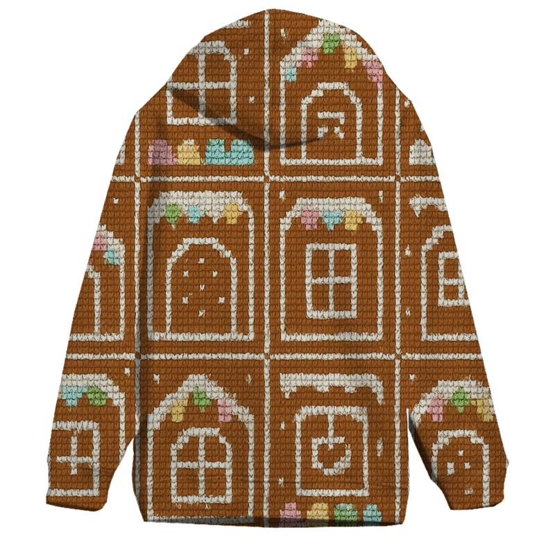 Gingerbread House Window Quilt Design hoodie trends