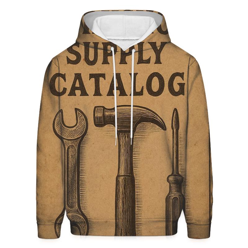 Antique Workshop Tools Catalog Cover lightweight hoodies