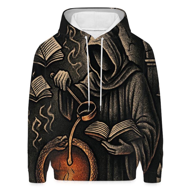 Library Of Molten Ink Ouroboros embroidered hoodies