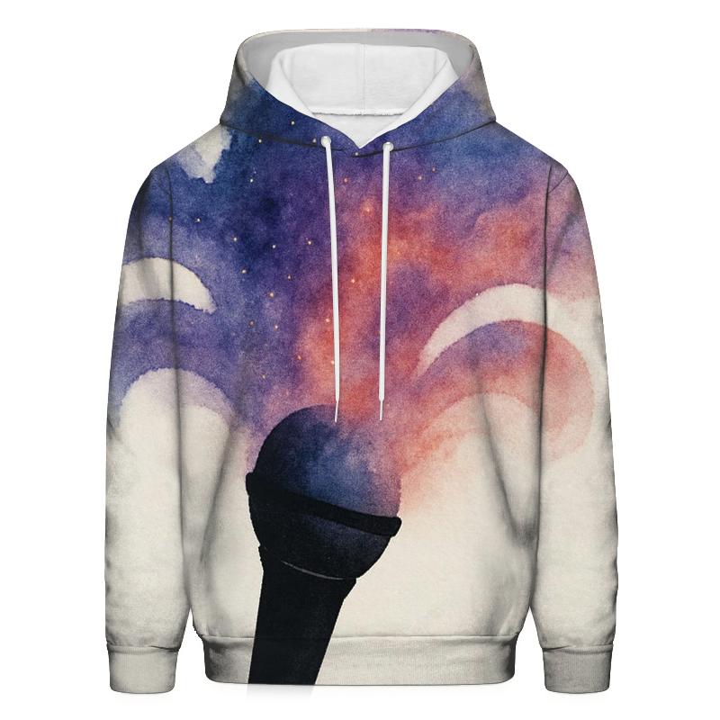 Microphone Nebula Bloom hoodie designs