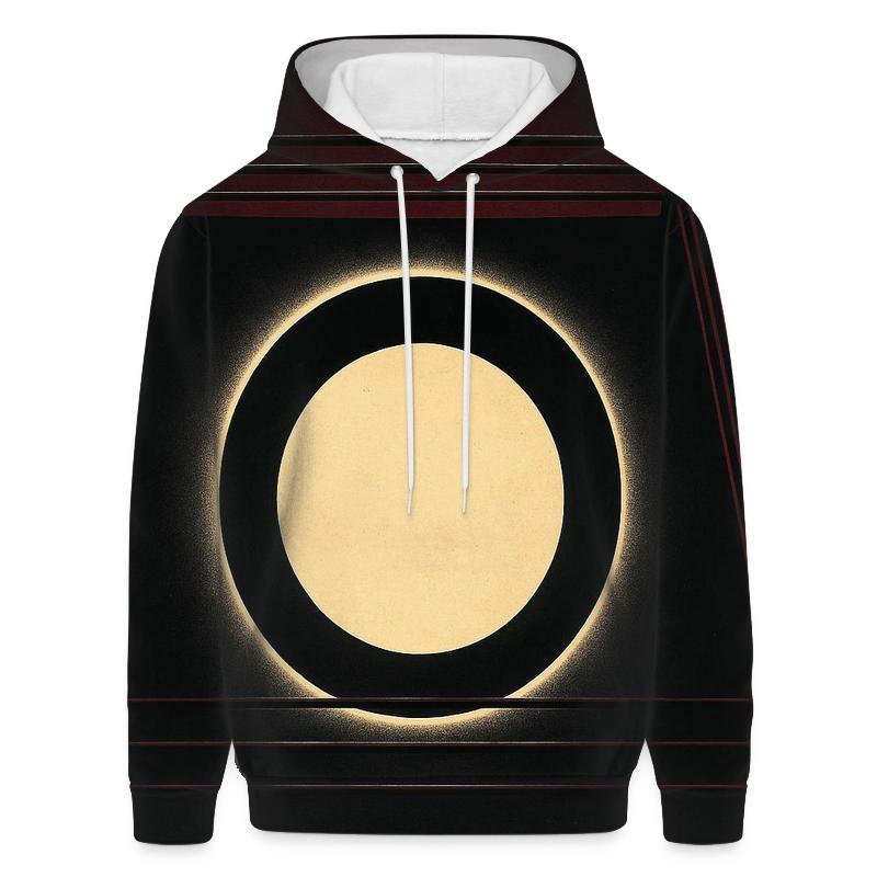 Burgundy Boxing Ring Eclipse graphic hoodies