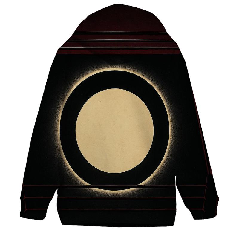 Burgundy Boxing Ring Eclipse graphic hoodies