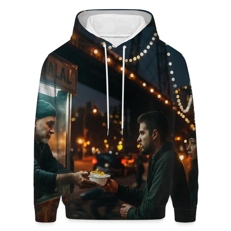 Night Shift Street Food Under Williamsburg Bridge View hoodie trends
